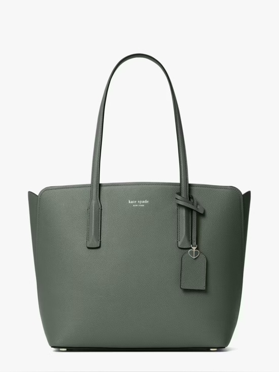 kate spade Handbags - kate spade Forest Green Leather Tote